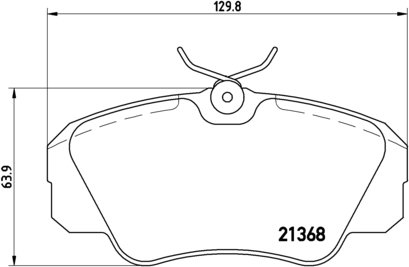 BREMBO Zestaw klocków hamulcowych, hamulce tarczowe P 59 016