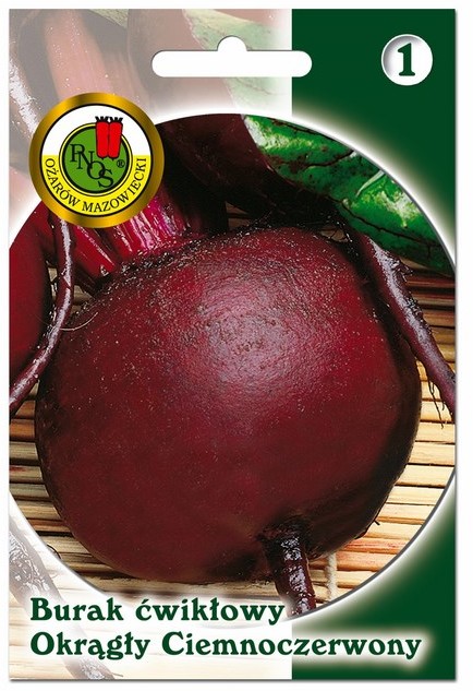 Nasiona burak ćwikłowy okrągły ciemno czerwony