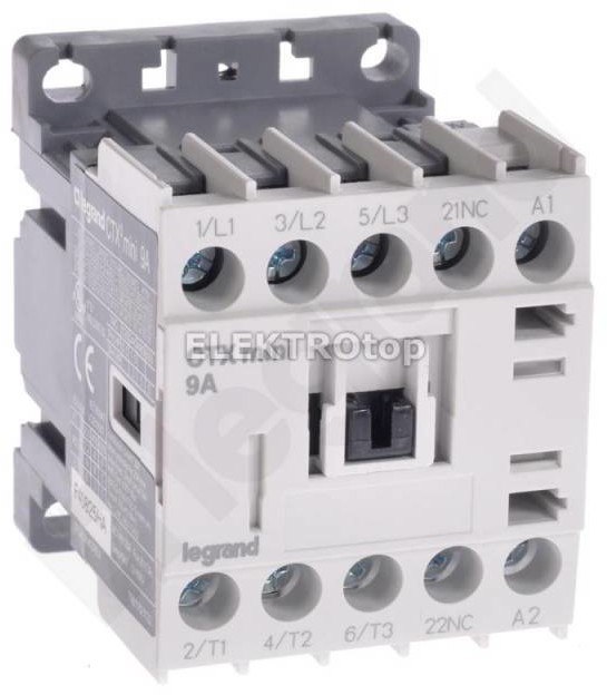 Legrand 417036 STYCZNIK CTX3 MINI 3P 9A 1NC 230V AC