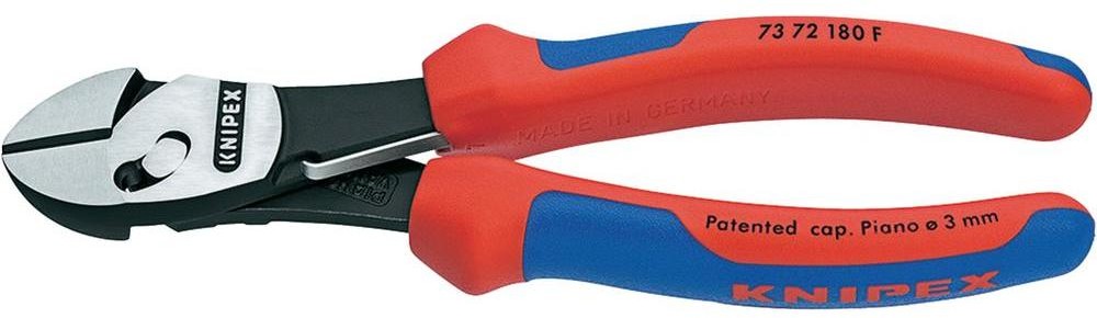 Knipex Szczypce boczne wzmocnione ze sfazowaniem 180 mm TwinForce 73 72 180 F