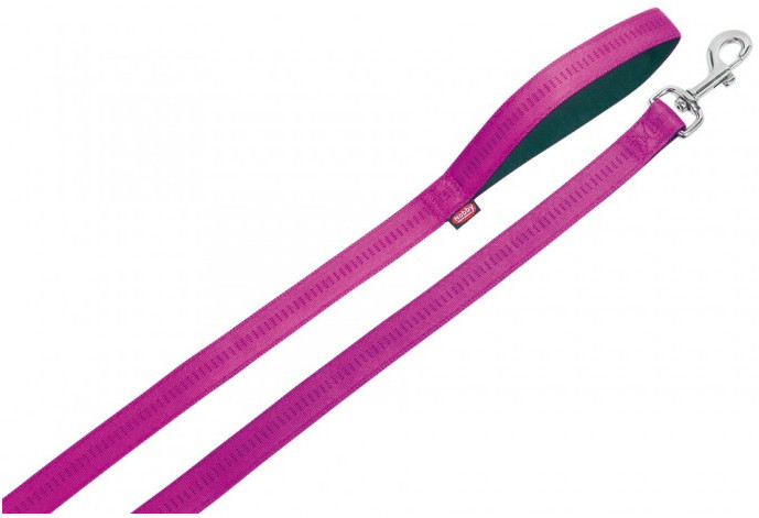 Nobby Smycz soft grip pojedyncza 15mm/120cm fuksja