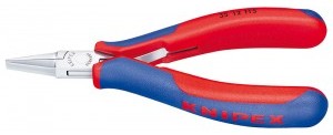 Knipex szczypce precyzyjne płaskie dla elektroników 115mm ESD 35 12 115