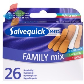 Salvequick Cedrroth Plastry Med Family Mix  26 sztuk. 9078119