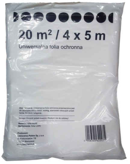 Folia malarska uniwersalna - 4 x 5 m