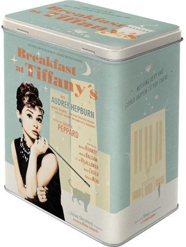 Nostalgic-Art Breakfast at Tiffany's Blue 30119 pojemnik puszka do przechowywania, duża pojemność 30119