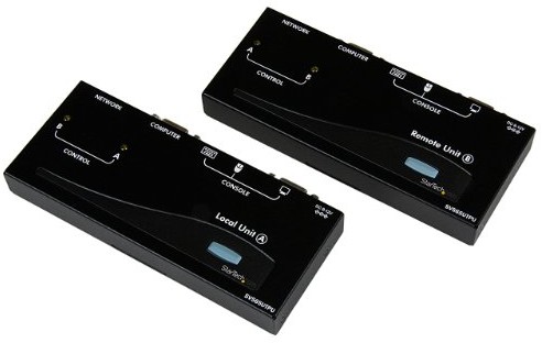 STARTECH.COM Startech USB VGA KVM przedłużenie do 150 m  KVM Extender za pomocą kabla CAT5 UTP kabel sieciowy 2 X gniazda VGA, 4 X wtyk USB 0065030834506