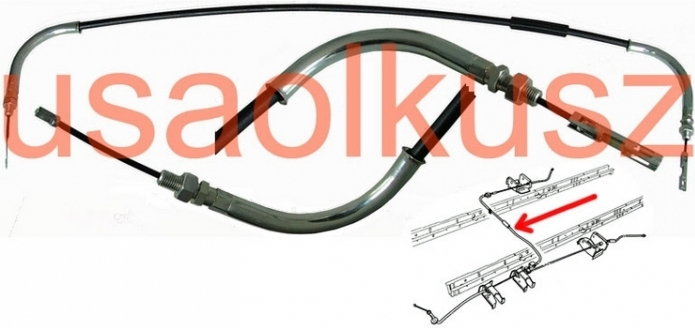 Linka hamulca postojowego ręcznego Doage Caravan RS RG 2002-2004 04683286AD K19925