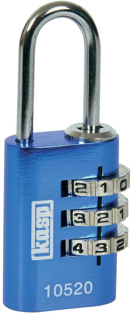 Kasp Kłódka K10520BLUD z kłódką z szyfrem 20 mm Niebieski