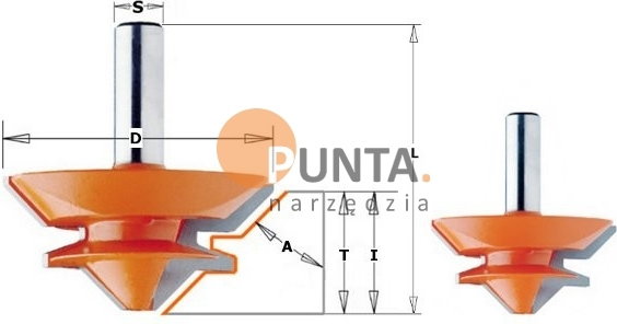 CMT FREZY DO ZAMKNIĘĆ POŁĄCZENIEM KĄTOWYM NA UKOS (45°) 955.504.11