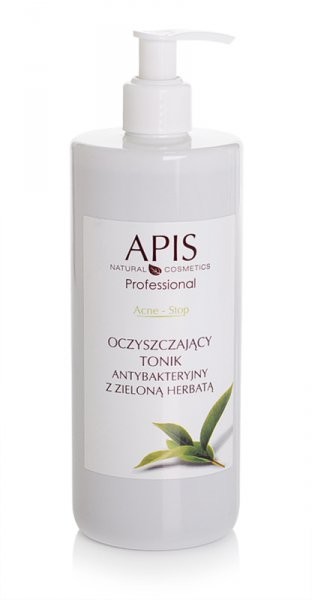 Apis Professional Acne-Stop oczyszczający Tonik antybakt. z zieloną herbatą 500ml