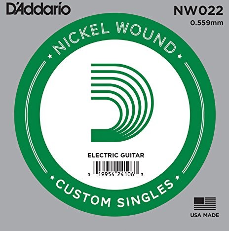 D'Addario Nickel Wound ball End Single Strings NW022