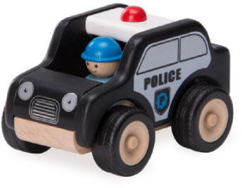 WONDERWORLD R - Miniworld Auto policyjne, kolor czarny WW-4061