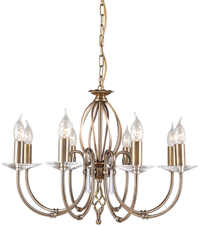 Elstead Lighting Aegean AG 8 AB 8 AG8 AGED BRASS