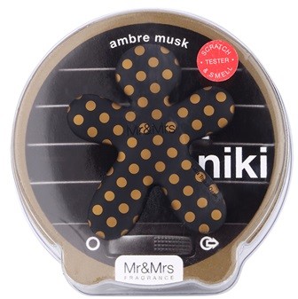 Mr&Mrs Mr & Mrs Fragrance Niki Ambre Musc napełnialny odwieżacz do samochodu