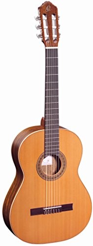Ortega Masywna naturalny lampa sufitowa w wykończeniu o wysokim połysku z wysokiej jakości gigbag  R220 gitara koncertowa Custom Made in 4/4 rozmiar ręcznie w Hiszpanii R220