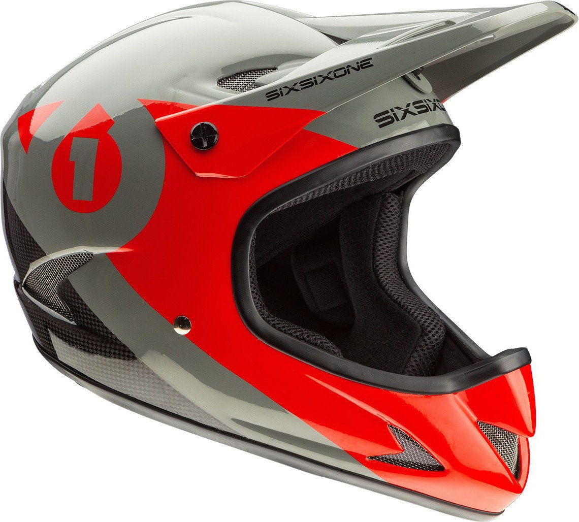 661 Kask fullface Rage czarno-czerwony S 337912