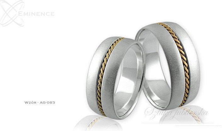 Eminence Obrączki srebrne - wzór Ag-083