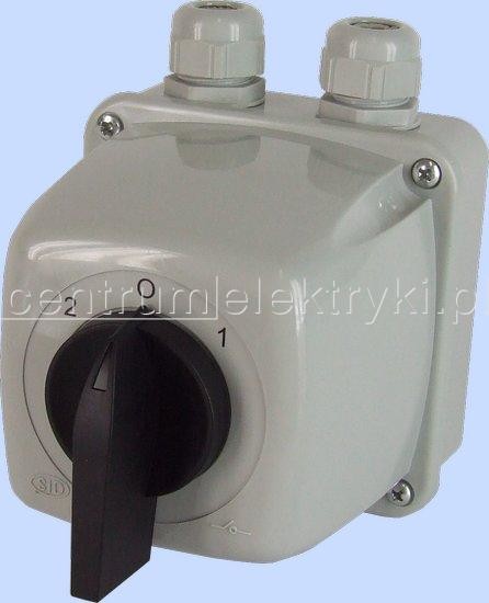 Elektromet Dzierżoniów Wyłącznik krzywkowy ŁUK 40-73 3F 2-0-1 40A W OBU