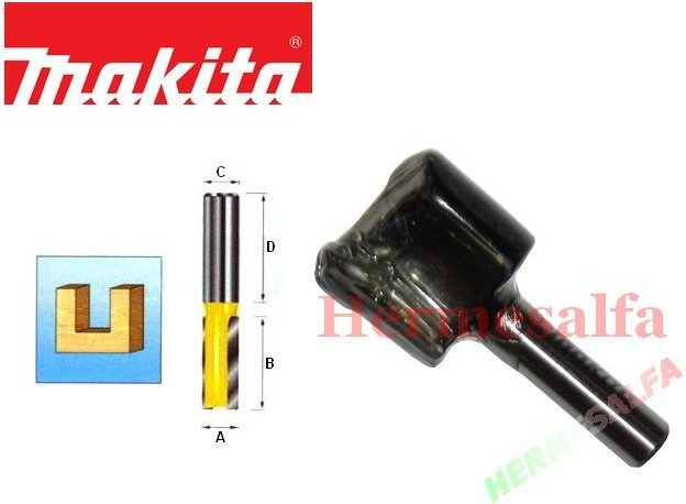 MAKITA FREZ DO DREWNA PROSTY 6mm D-09313 szerokość ostrza 20mm