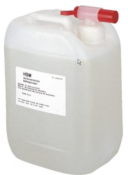 HSM Specjalny płyn czyszcząco-konserwujący do niszczarek Kanister 5 l NB-7135