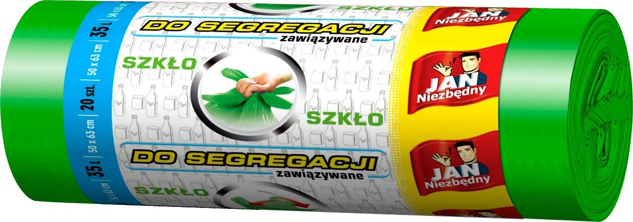 Sarantis Jan Niezbędny EP Worki do segregacji zielone 35l 20szt 8571019500