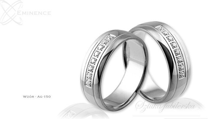 Eminence Obrączki srebrne - wzór Ag-150