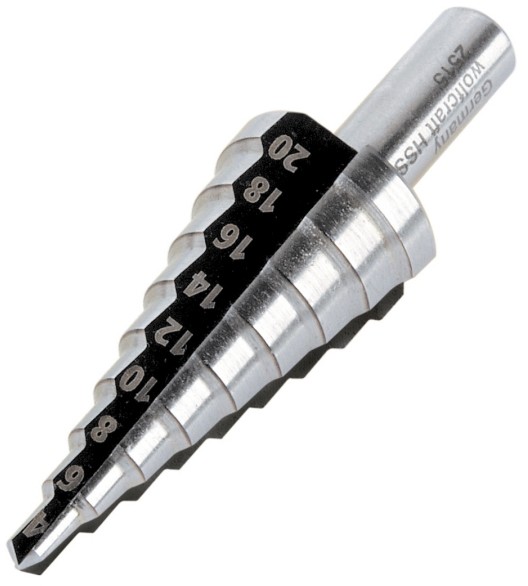 WOLFCRAFT Wiertło stopniowane HSS śr. 4-20 mm