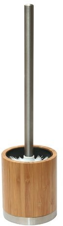 axentia Axentia 282334 szczotka toaletowa w stojaku z lakierowanego drewna bambusowego,  9,5 cm, wysokość 36 cm 282334