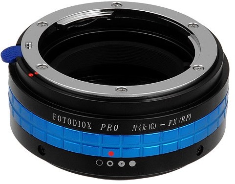 Fotodiox Pro Lens Mount Adapter with Aperture Control, Nikon G, DX Lens to Fujifilm X-Series Mirrorless Digital Cameras NikG-FujiX-Pro