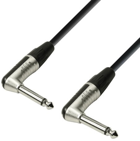 ah Cables K4 IRR 0090 instrument rean kabla 6,3 MM Zakres regulacji kąta Mono Mini Jack 6,3 MM kąt Mono Jack 0,9 m K4IRR0090