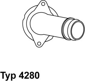 Wahler Termostat, żrodek chłodzący 4280.85D