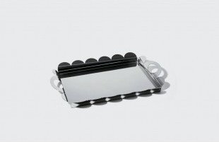 Alessi Taca prostokątna z uchwytami Recinto AM14