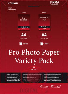 Canon VP-101 Pro Papier fotograficzny Variety Pack A 4 2x5 Blatt 6211B020