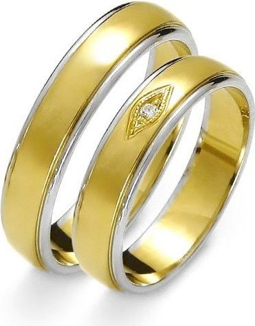 Złoty Skorpion Obrączki ślubne - wzór Au-OE118