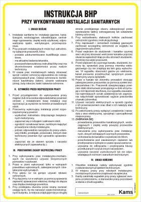 TD IAF11 Instrukcja BHP przy wykonywaniu instalacji sanitarnych