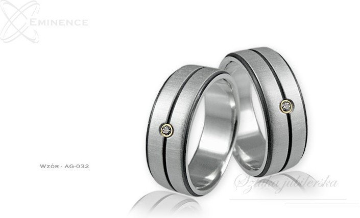 Eminence Obrączki srebrne - wzór Ag-032
