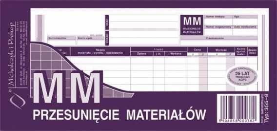Michalczyk&Prokop MM PRZESUNIĘCIE MIEDZYMAGAZYNOWE 355-8