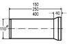 Viega Przyłącz do WC PVC 110x400mm - 101831