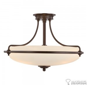 Elstead Lighting Griffin Semi-Flush Light QZ/GRIFFIN/SFMPN Elstead lampa wisząca stylowa QZ/GRIFFIN/SFMPN)