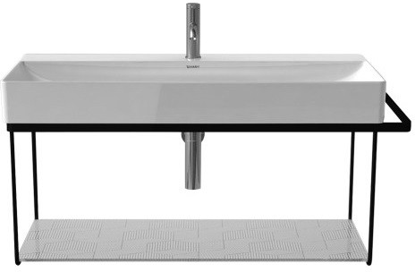 Duravit DuraSquare Konsola wisząca do umywalki metalowa czarny mat 0031044600