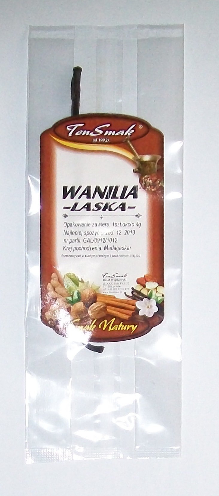 TenSmak Wanilia Laska 1szt