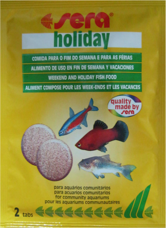 Sera Holiday pokarm w tabletkach dla rybek 10tabl