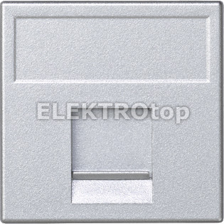 Kontakt Simon K76/8 Płytka K45, 1x RJ z osłoną; uniwersalna; aluminium