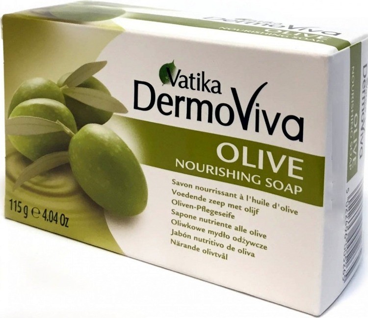 Dabur Vatika DermoViva Olive Soap Nawilżające mydło z wyciągiem z oliwki 115g 5022496005265