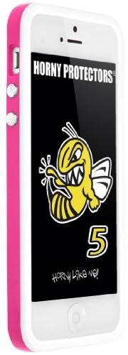 HORNY PROTECTORS , różowy biały