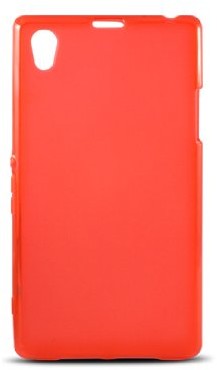 Ksix Etui FLEX TPU dedykowane do Sony Xperia Z1 HONAMI czerwone B3446FTP06