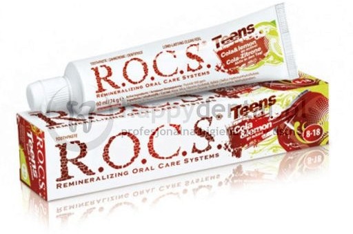 R.O.C.S. ROCS TEENS COLA-CYTRYNA 60ml - pasta do zębów dla dzieci w wieku 8-18 o