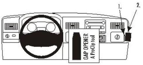 Brodit 853547 Brodit ProClip 853547 Angled mount przeznaczony do Ford F-Series 250 05  07 853547
