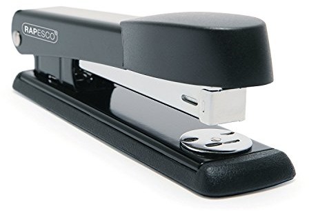 Rapesco Zszywacz Metalowy Tradycyjny Marlin - Czarny - 25 Kartek - Na Zszywki 26 i 24/6mm R54500B2