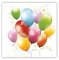 POL-MAK Serwetki Daisy 33x33 cm SDOG 010001 Balony